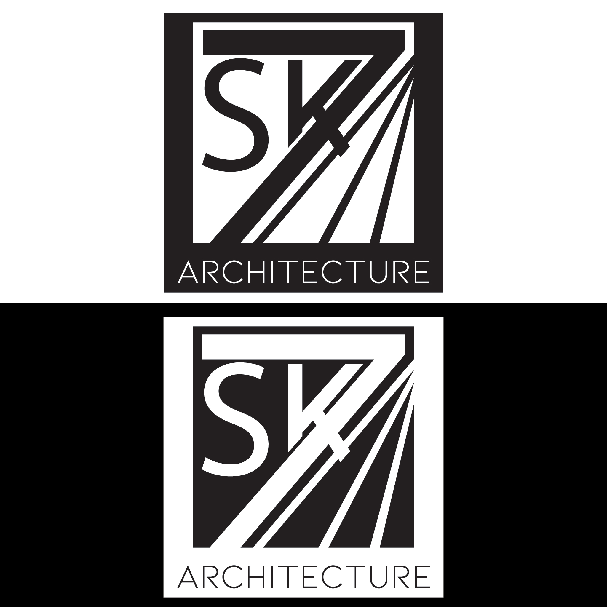 Logo Design by Omar Khalil Walker for SK7 ARCHITECTURE | Design #23848685