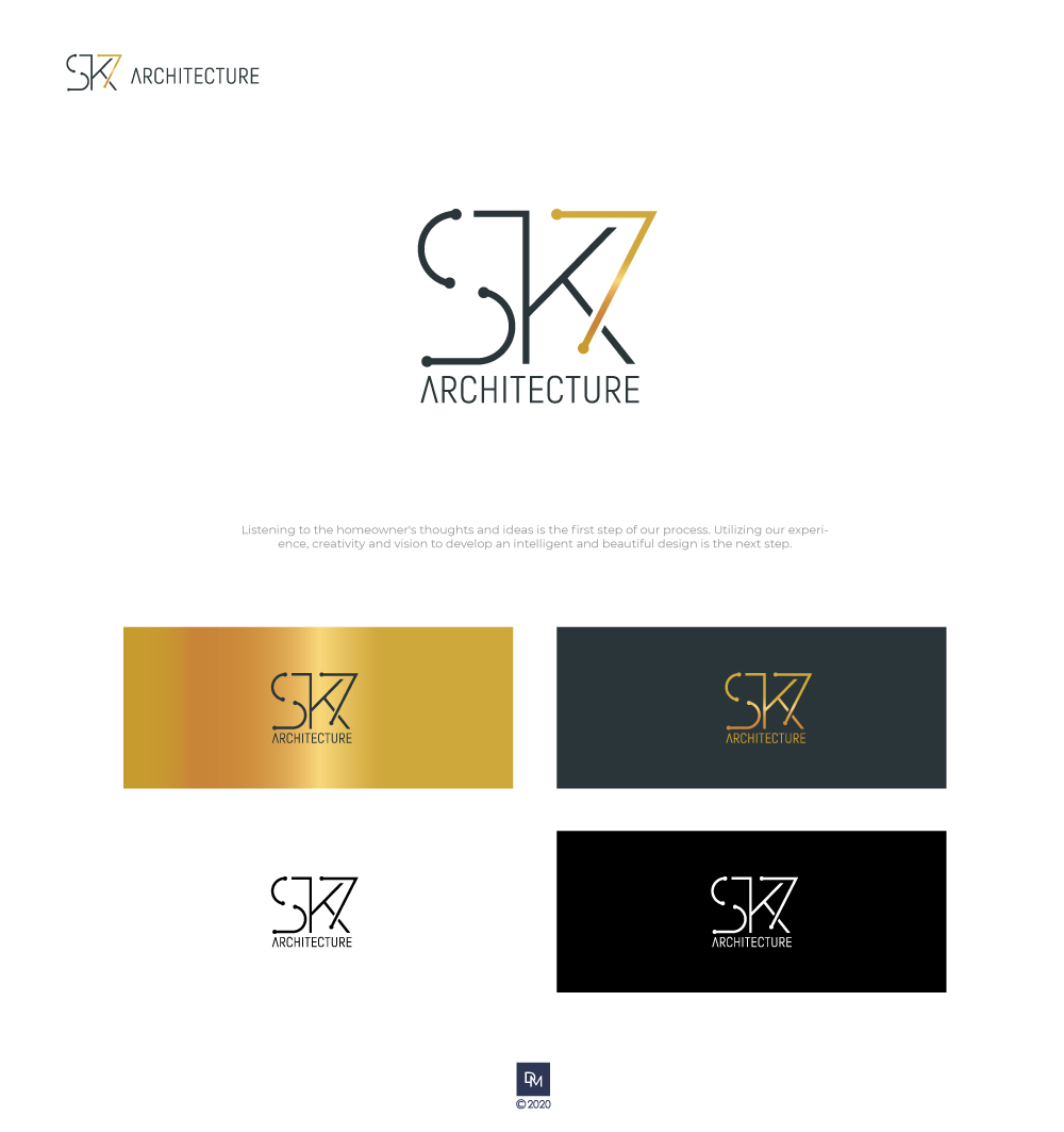 Logo Design by DiMartero for SK7 ARCHITECTURE | Design #23858543