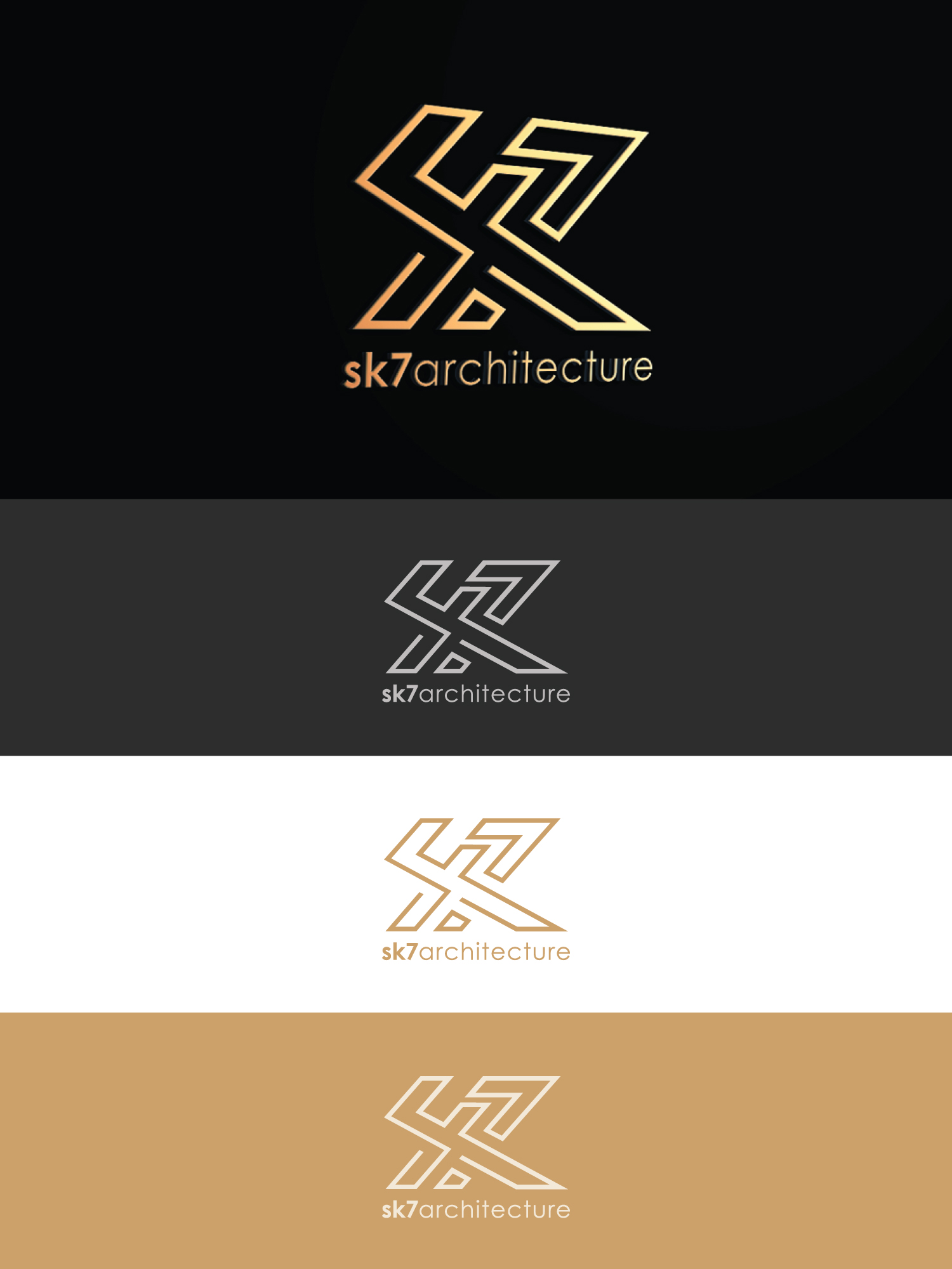 Logo Design by Sheikh Designer for SK7 ARCHITECTURE | Design #23858687