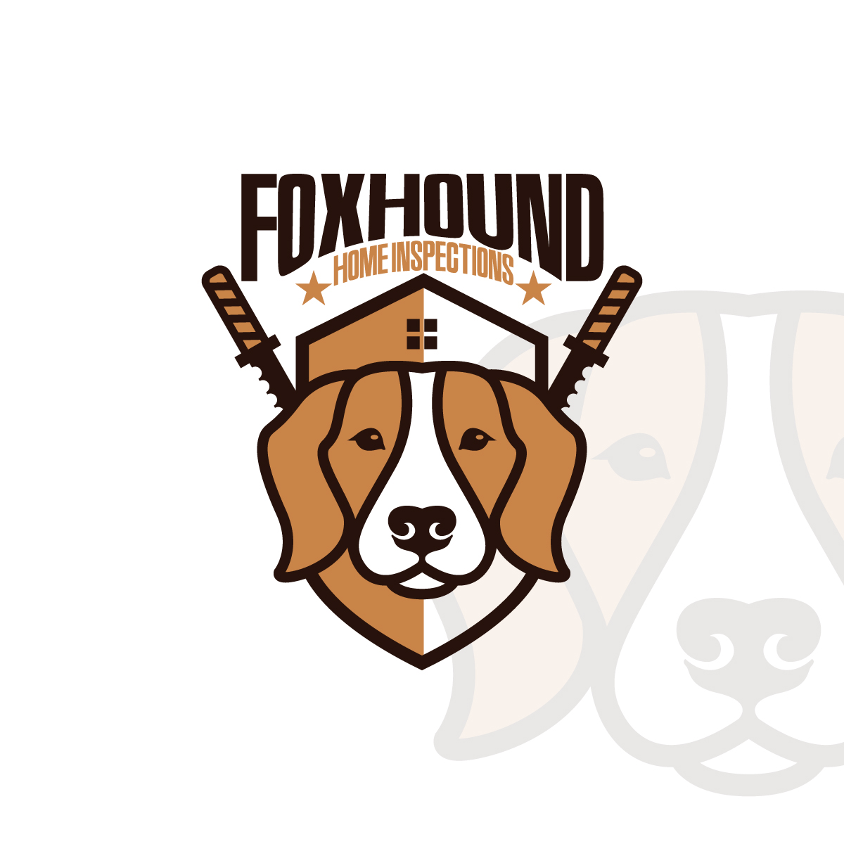 Logo Design by Graphic Bricks for Foxhound Home Inspections, LLC | Design #23836632