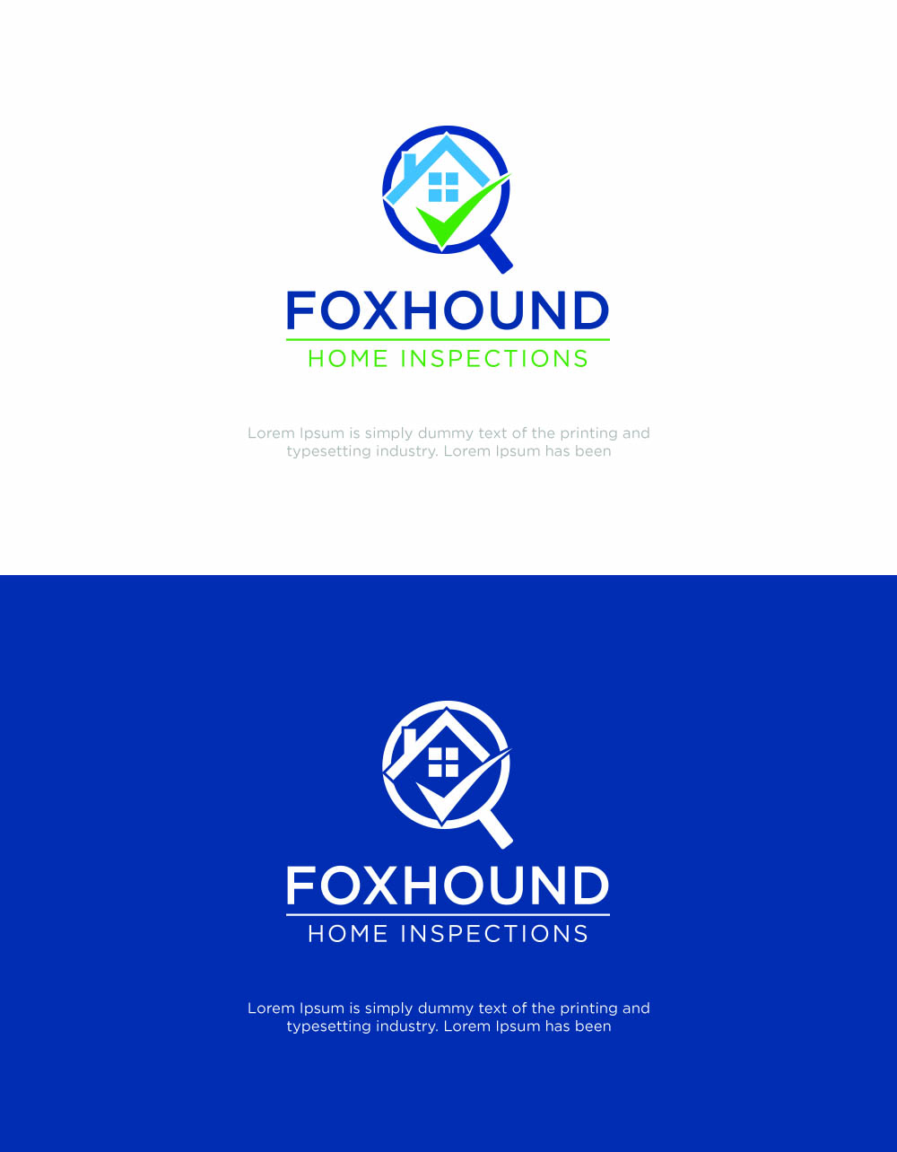 Logo Design by azka 4 for Foxhound Home Inspections, LLC | Design #23835677