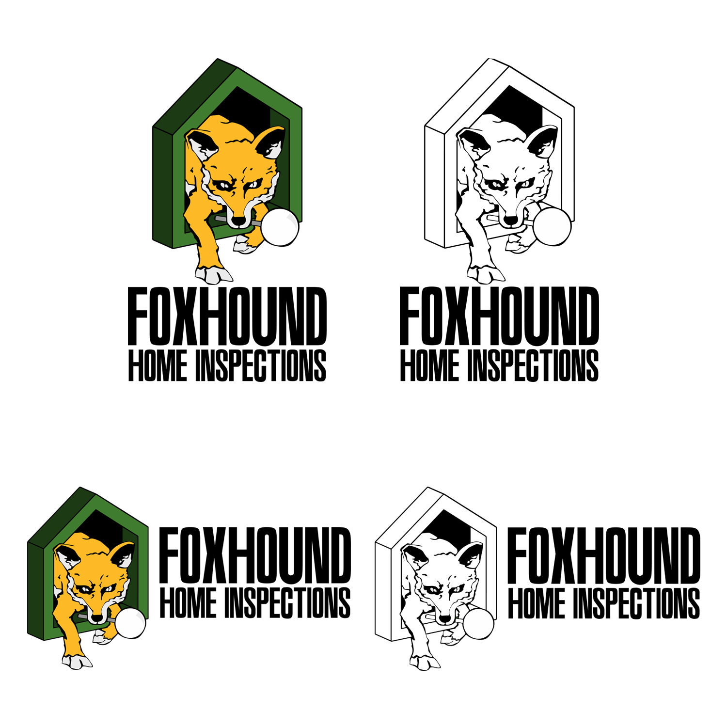 Diseño de Logo por cahayafatimah para Foxhound Home Inspections, LLC | Diseño #23898845