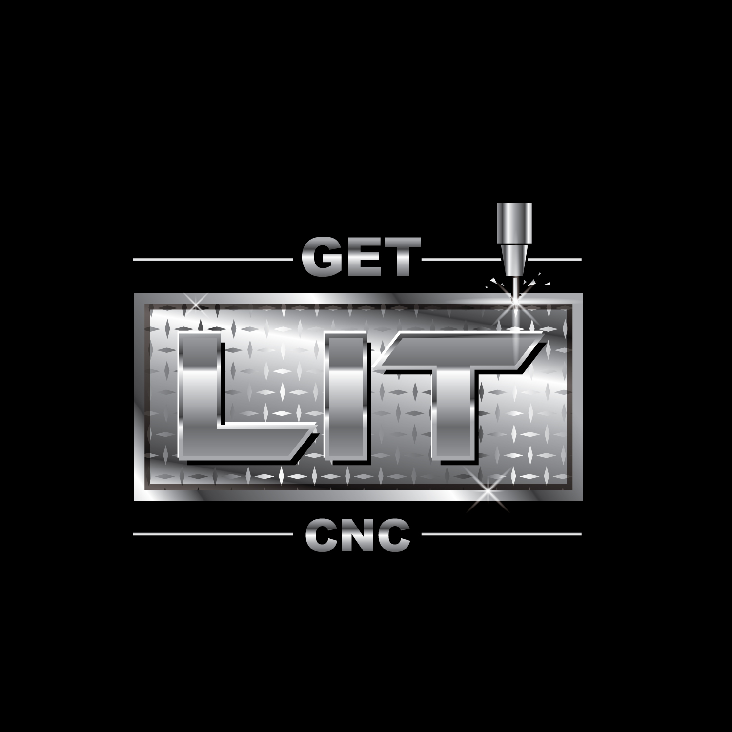 Logo Design by geni for Get Lit CNC | Design #23863879