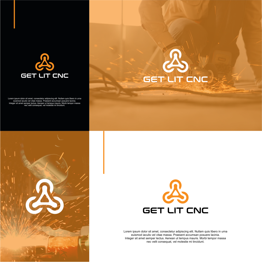 Logo Design by Javier Ivan Zamorano for Get Lit CNC | Design #23840555