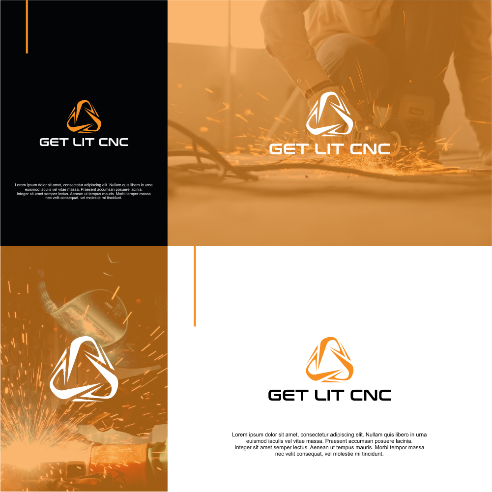 Logo Design by Javier Ivan Zamorano for Get Lit CNC | Design #23840560