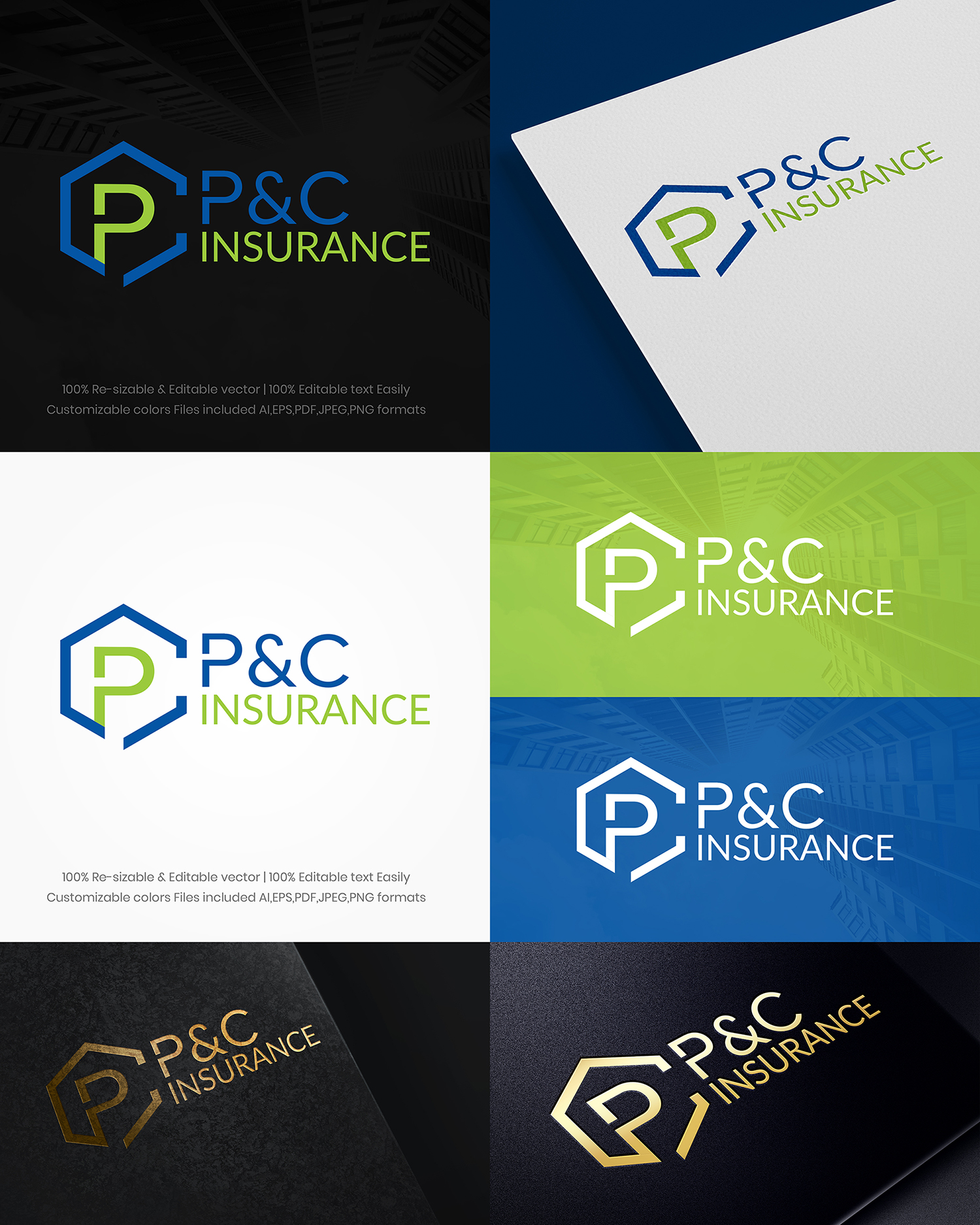 Logo Design by Gexton for P&C Insurance | Design #23843815