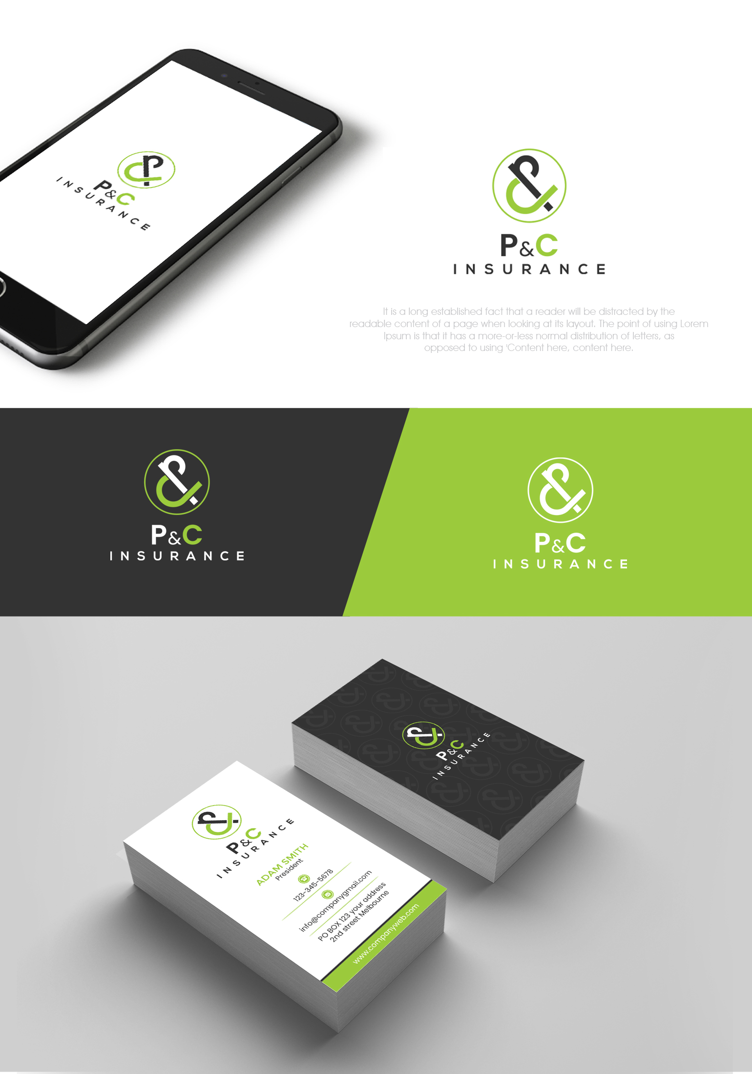 Logo Design by SL Designer for P&C Insurance | Design #23879198