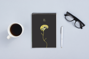 High value cover design for an A4 ideation pad. | Buchumschlag Design von Brigitte Melissa B
