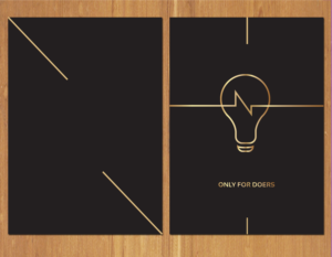 High value cover design for an A4 ideation pad. | Buchumschlag Design von MNM