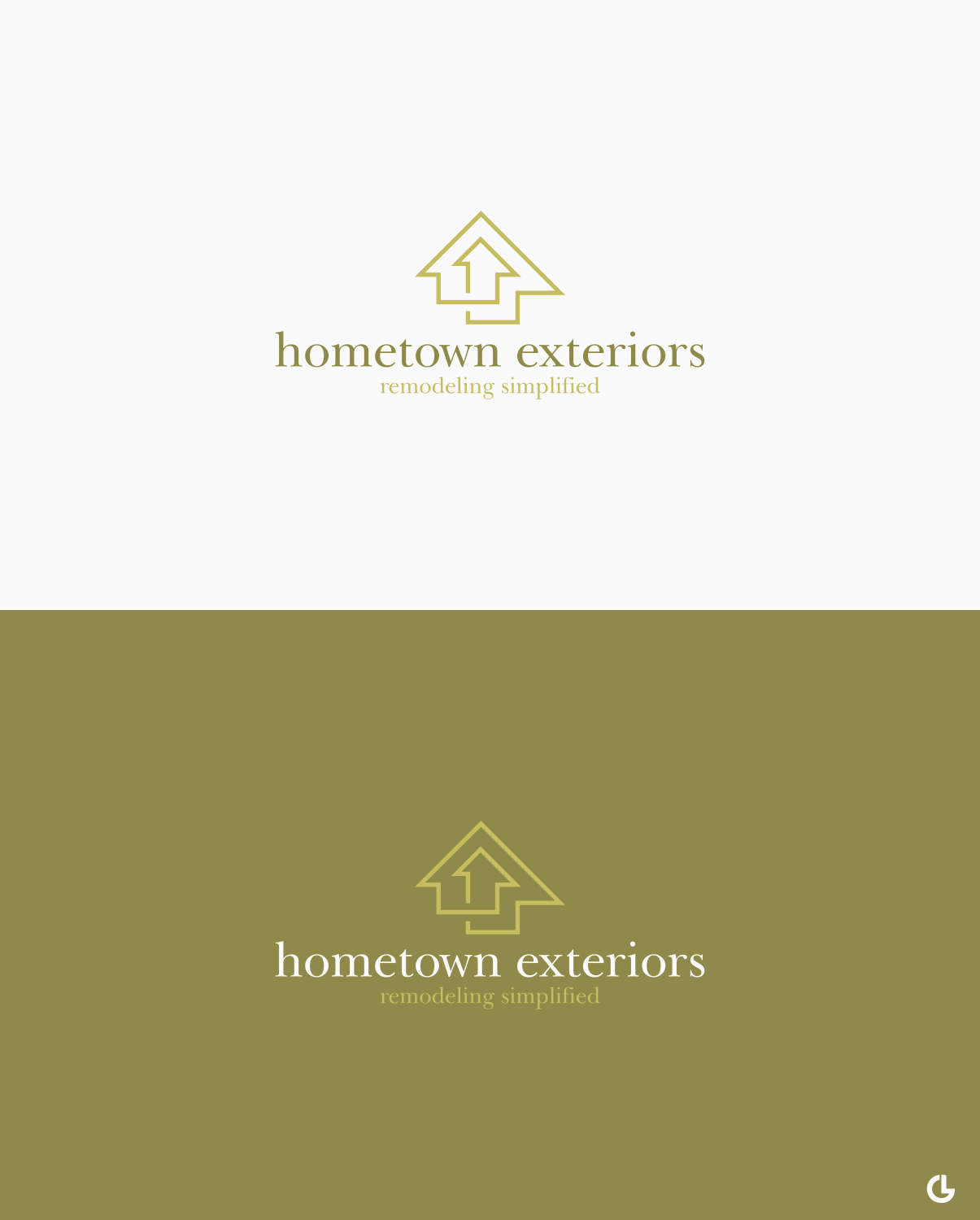 Logo-Design von R!CKY für hometown exteriors | Design #23838707
