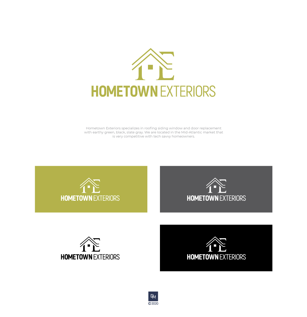 Logo-Design von DiMartero für hometown exteriors | Design #23835183