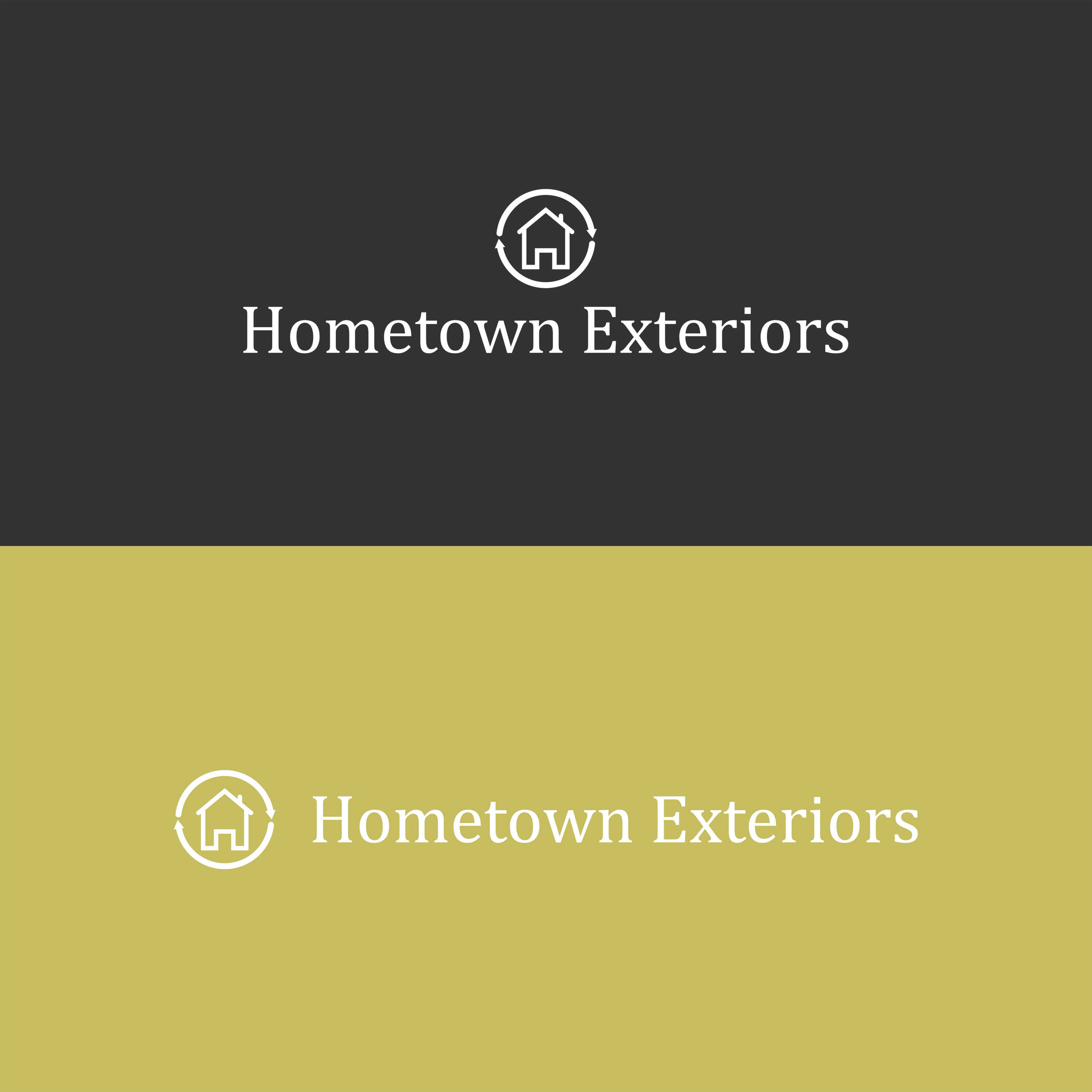 Logo-Design von Jet-D für hometown exteriors | Design #23837577