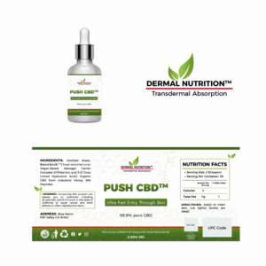 DERMAL CBD | Label Design by OroojF