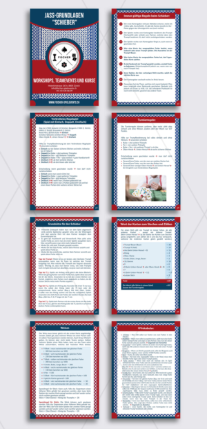 Schieber Handout for card players | Diseño de Flyer por DA.