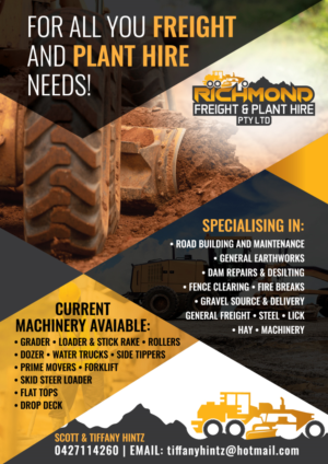 Flyer Design by Impressive Solutions for Richmond Freight & Plant Hire Pty Ltd  | Design: #23859748