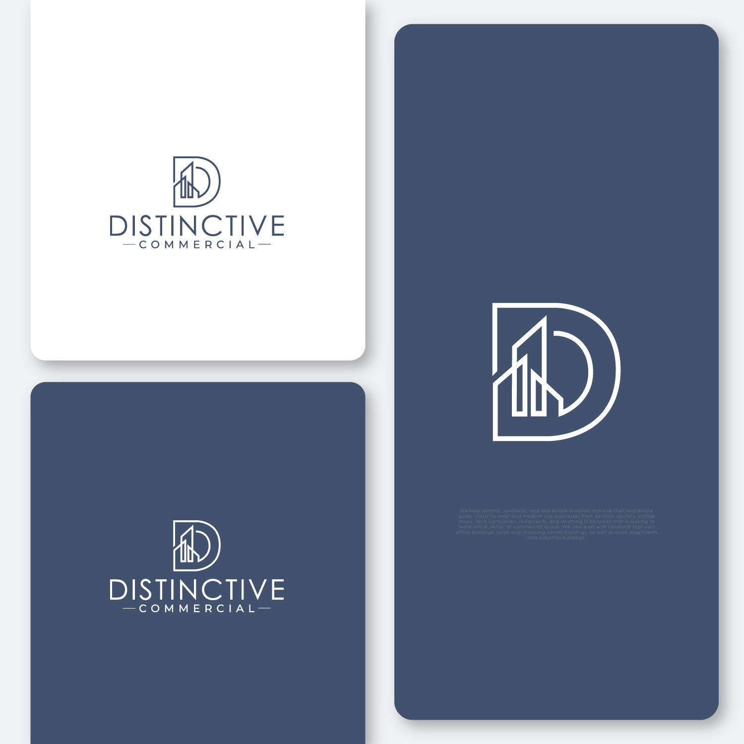 Diseño de Logo por Zybs Graphics para Distinctive Commercial | Diseño #23848347