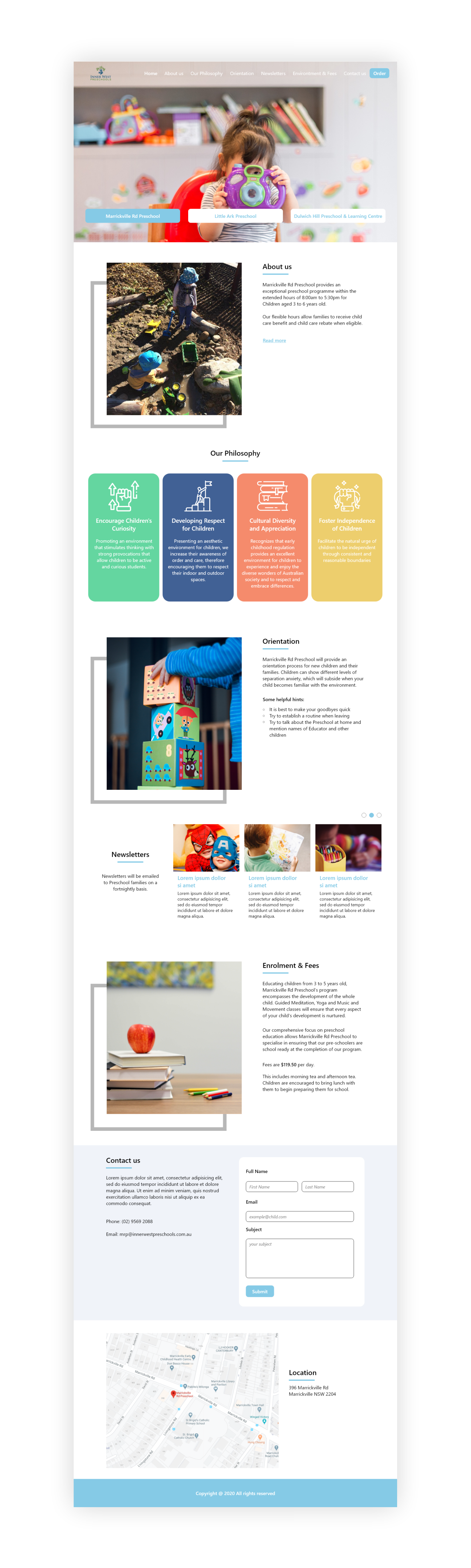 Web Design by Web Petikdua 2 for Innerwest Preschools Pty Ltd | Design #23983181