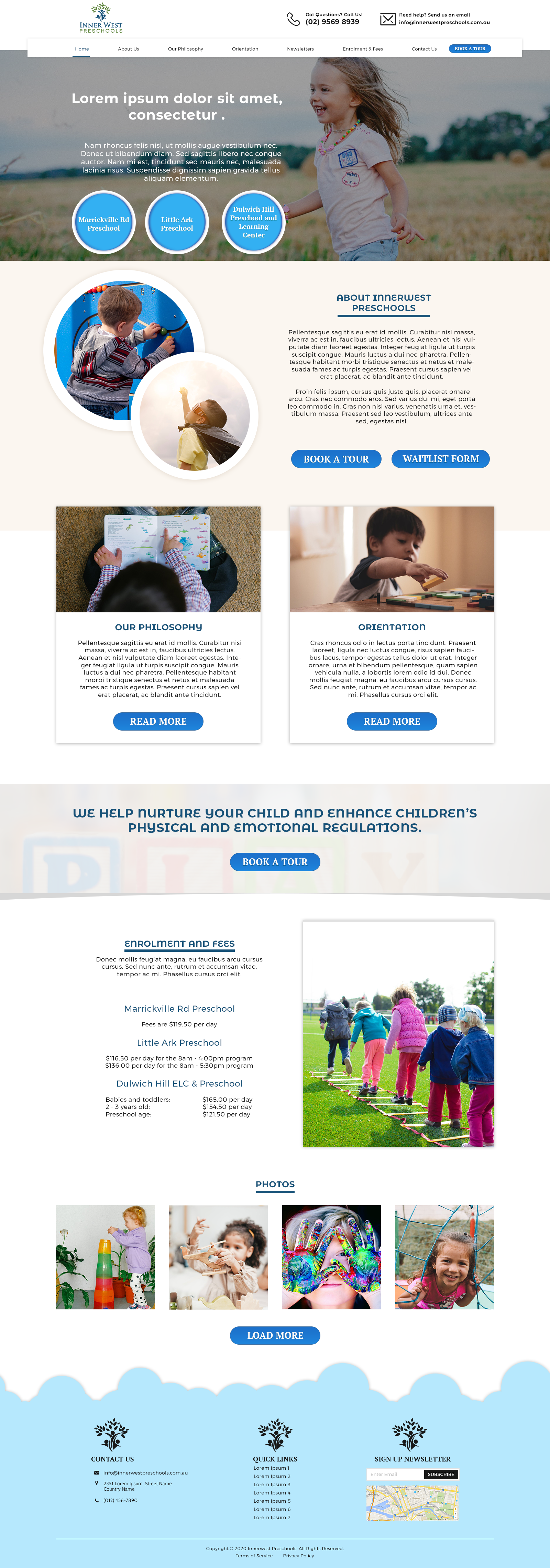 Web Design by Jose Alvin for Innerwest Preschools Pty Ltd | Design #23983746