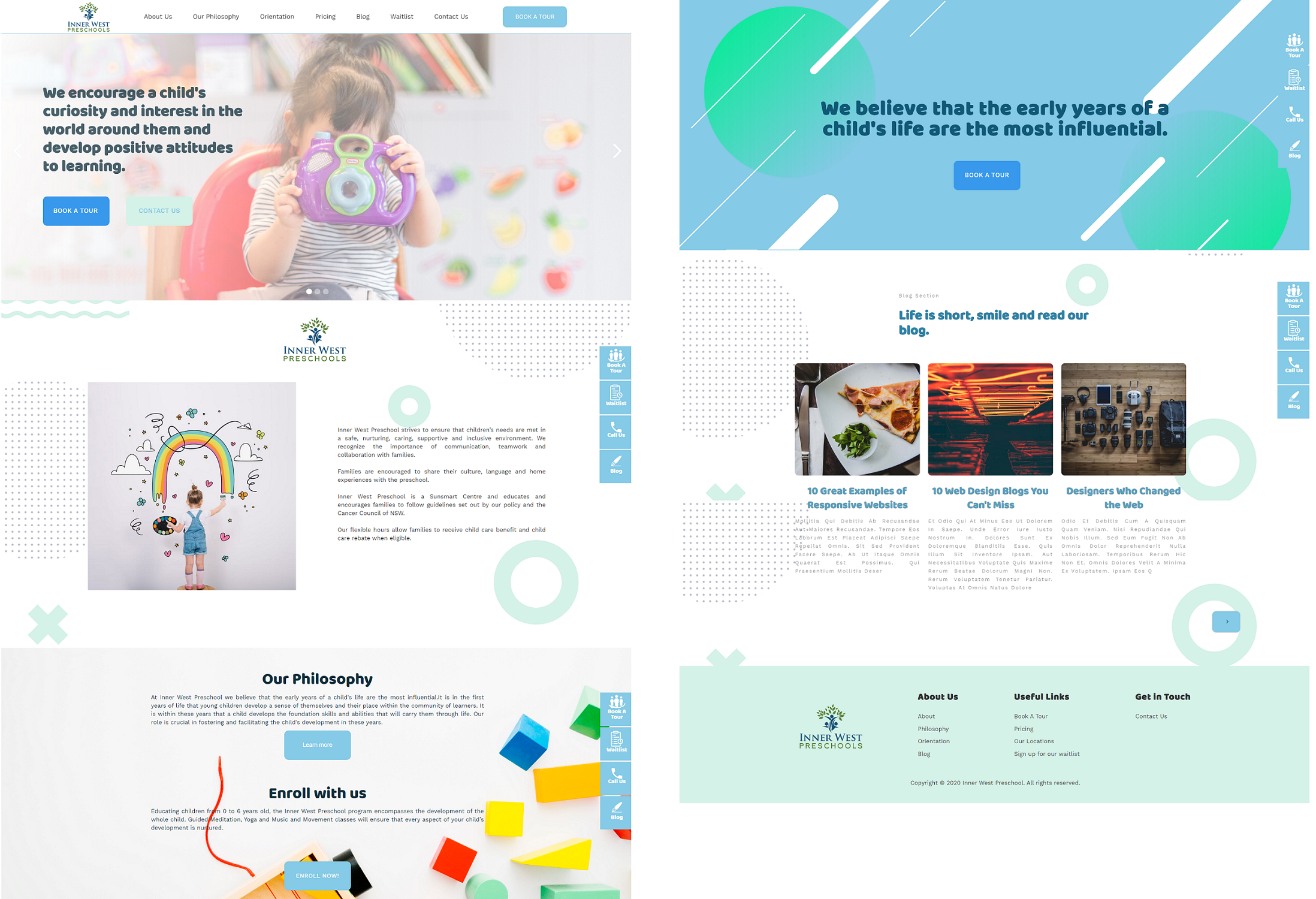 Web Design par mitzi289 pour Innerwest Preschools Pty Ltd | Design #23883498