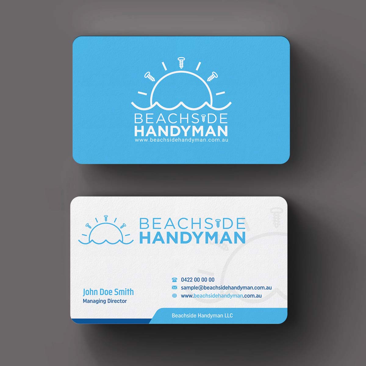 Diseño de Tarjeta de Presentación por INDIAN_Ashok para Beachside Handyman | Diseño #23837171