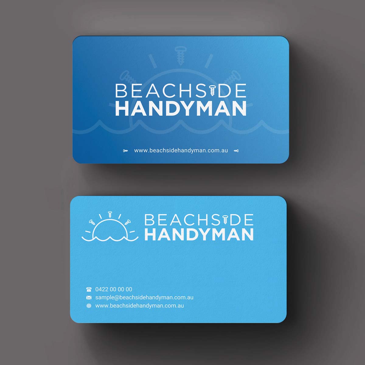 Diseño de Tarjeta de Presentación por INDIAN_Ashok para Beachside Handyman | Diseño #23837172