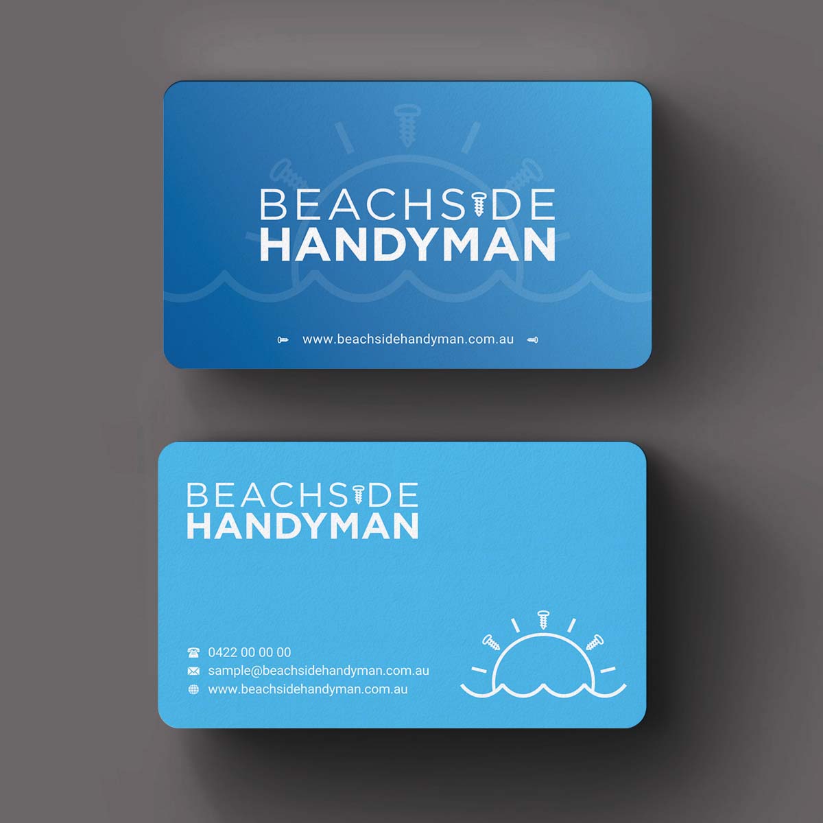 Diseño de Tarjeta de Presentación por INDIAN_Ashok para Beachside Handyman | Diseño #23837173