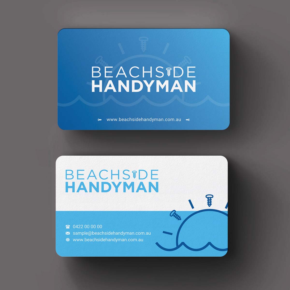 Diseño de Tarjeta de Presentación por INDIAN_Ashok para Beachside Handyman | Diseño #23837174