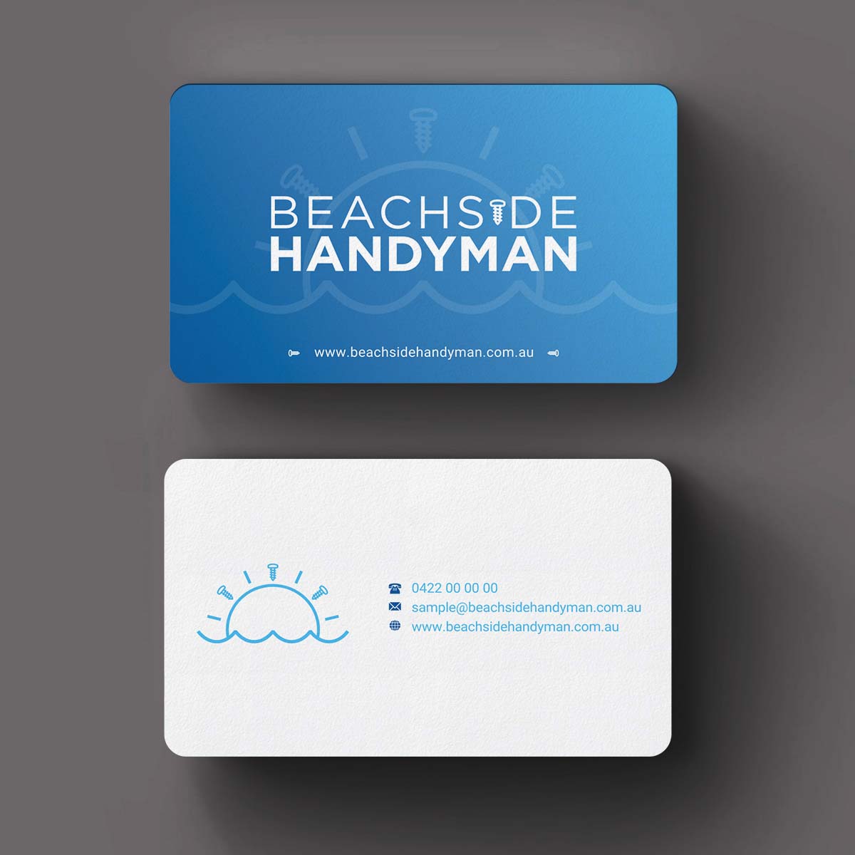 Diseño de Tarjeta de Presentación por INDIAN_Ashok para Beachside Handyman | Diseño #23837175