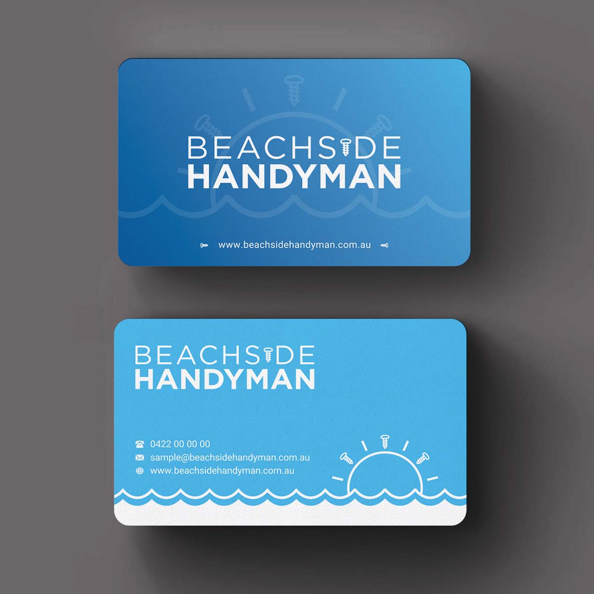 Diseño de Tarjeta de Presentación por INDIAN_Ashok para Beachside Handyman | Diseño #23837176