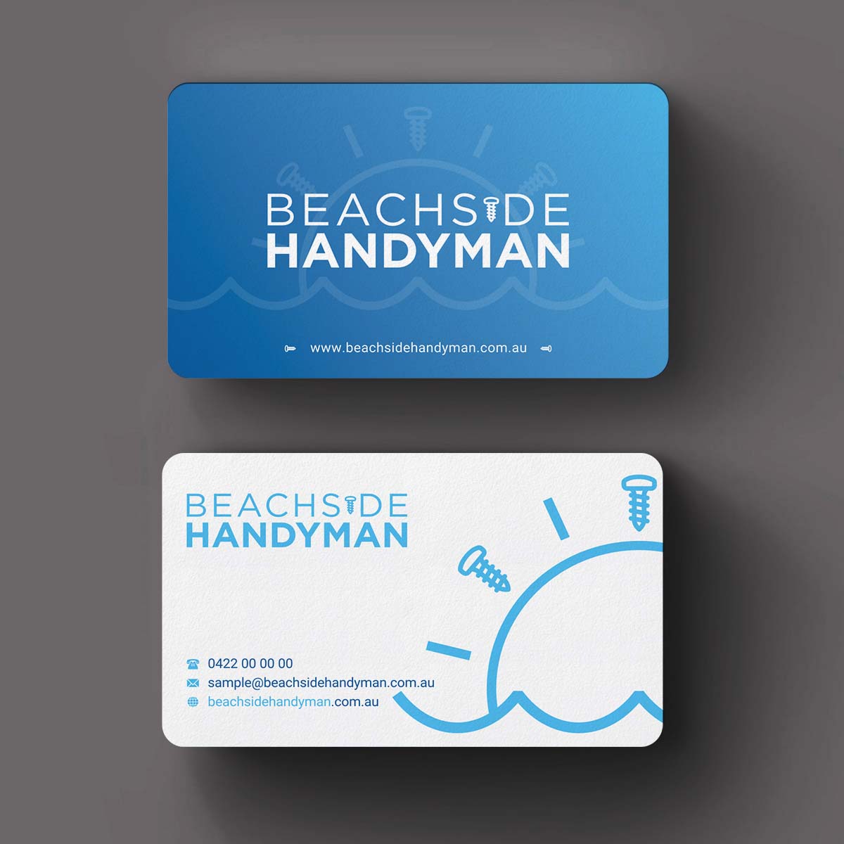 Diseño de Tarjeta de Presentación por INDIAN_Ashok para Beachside Handyman | Diseño #23837178