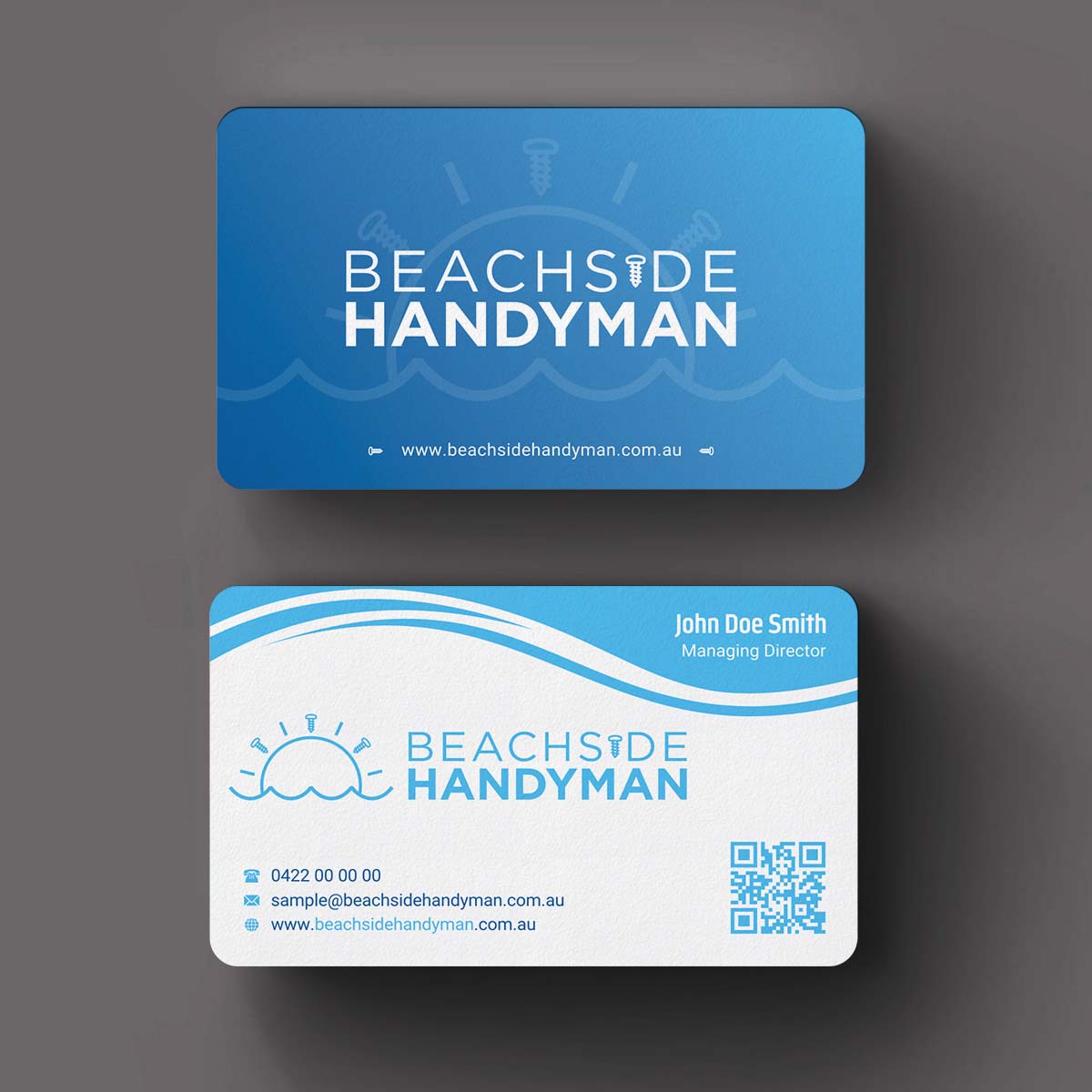 Diseño de Tarjeta de Presentación por INDIAN_Ashok para Beachside Handyman | Diseño #23837180