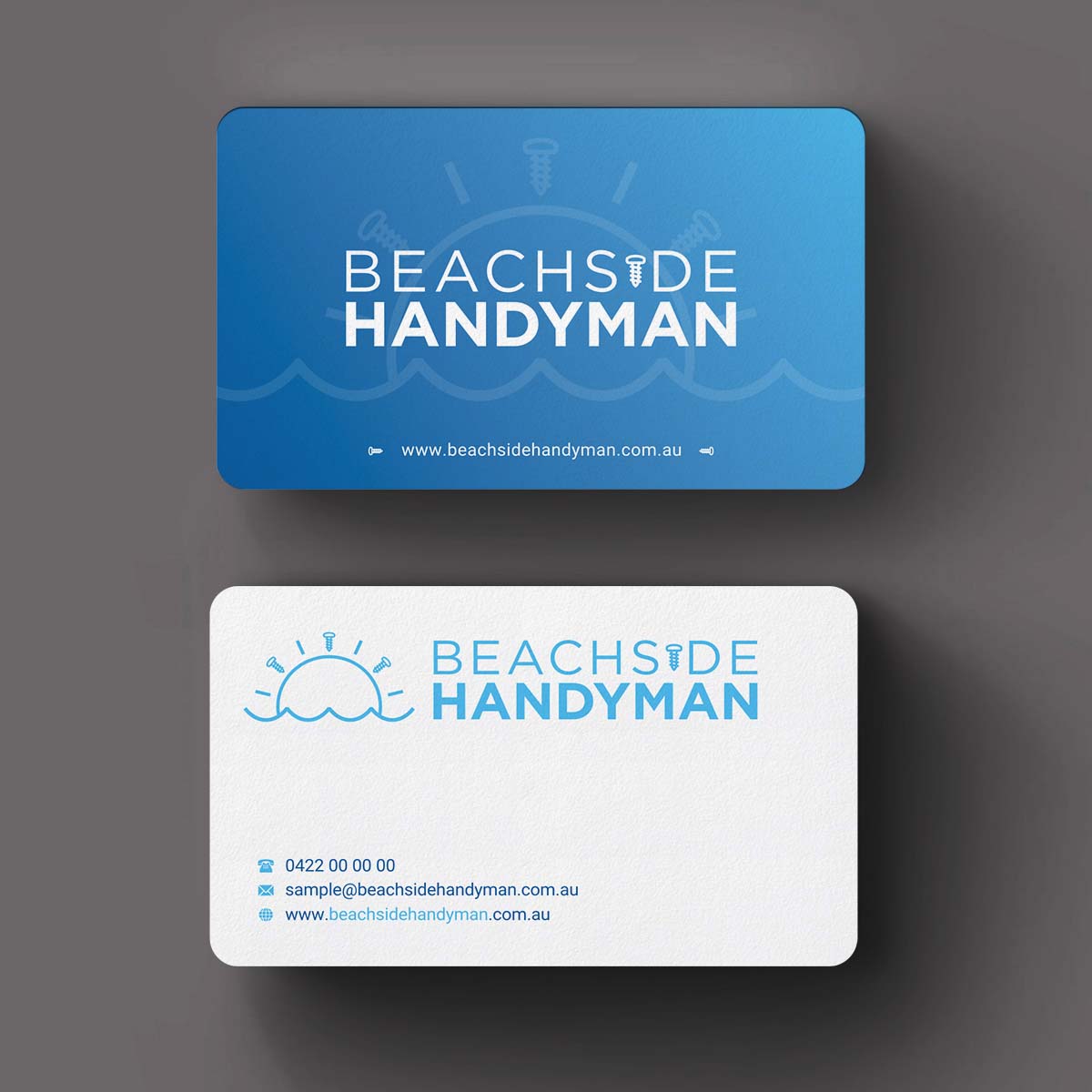 Diseño de Tarjeta de Presentación por INDIAN_Ashok para Beachside Handyman | Diseño #23837182