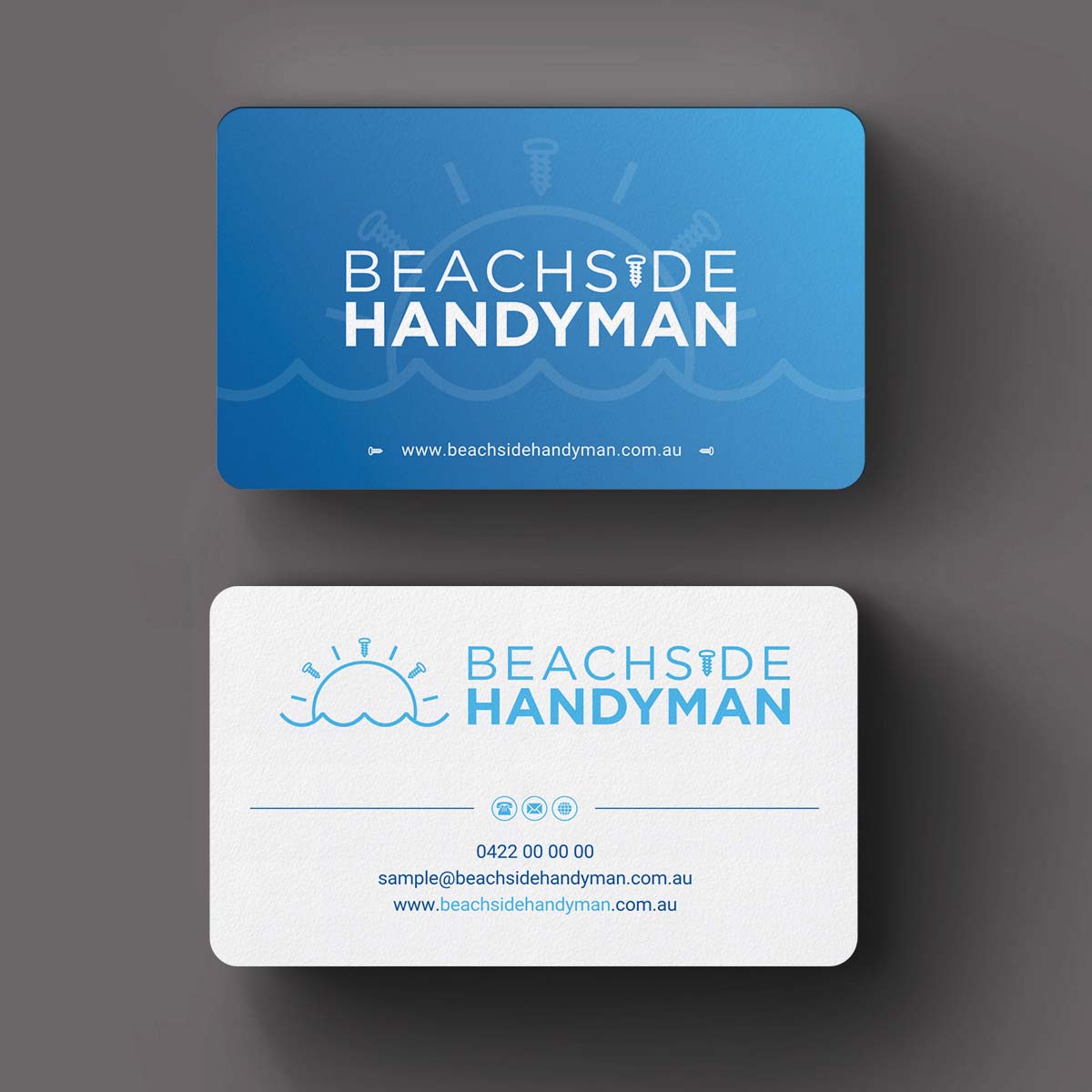 Diseño de Tarjeta de Presentación por INDIAN_Ashok para Beachside Handyman | Diseño #23837188