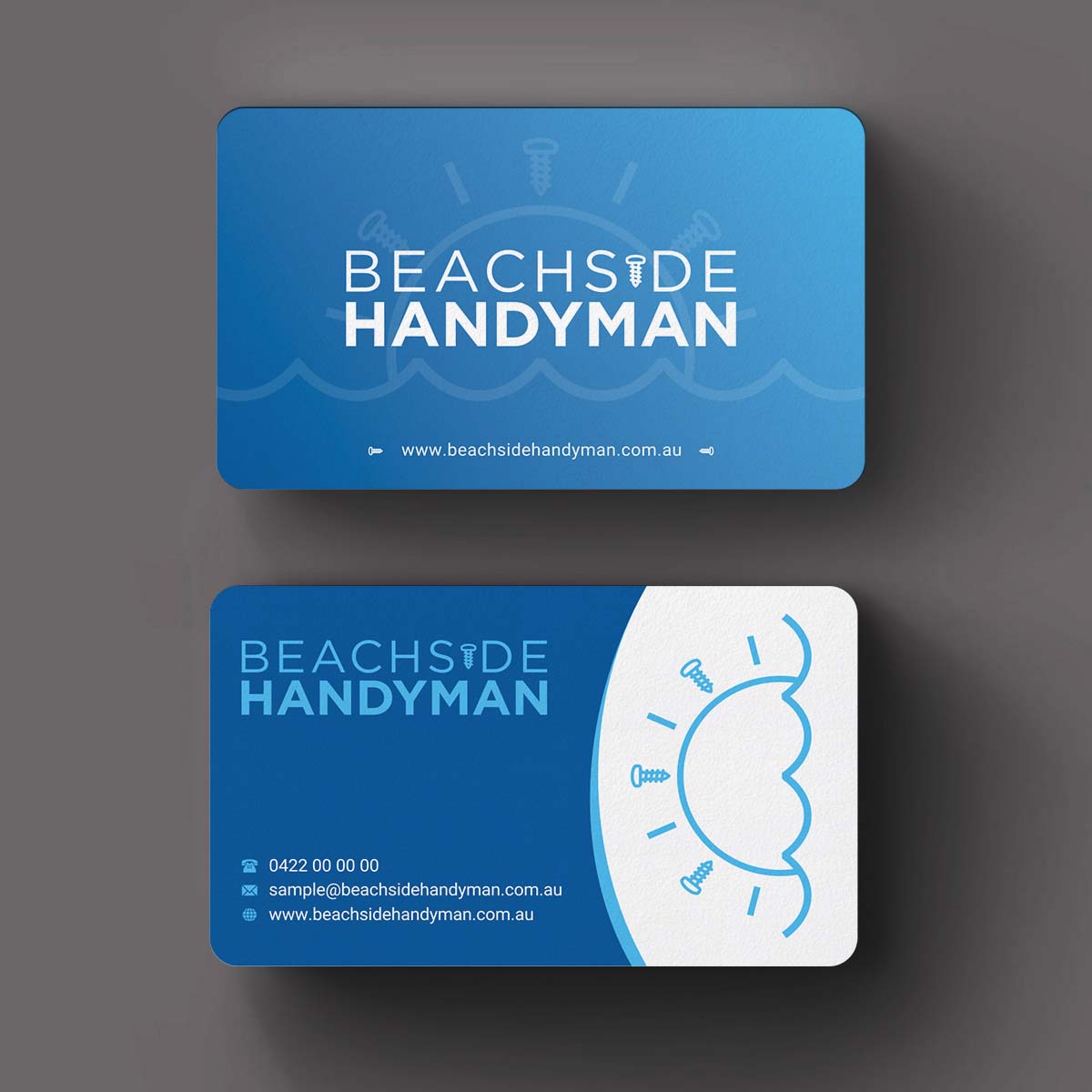 Diseño de Tarjeta de Presentación por INDIAN_Ashok para Beachside Handyman | Diseño #23837189