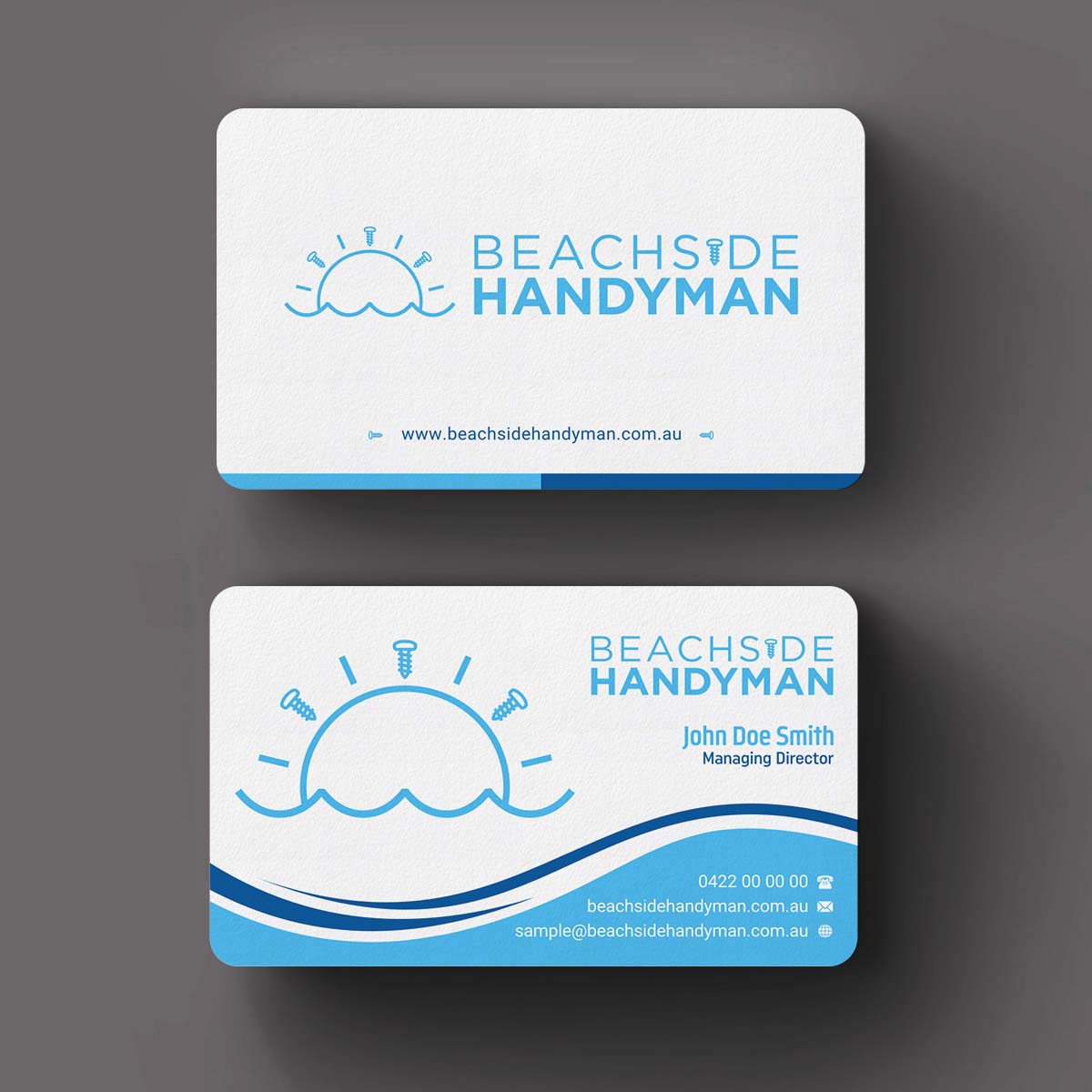 Design de Carte de Visite par INDIAN_Ashok pour Beachside Handyman | Design #23837201