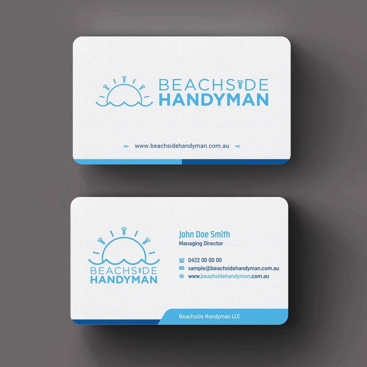 Diseño de Tarjeta de Presentación por INDIAN_Ashok para Beachside Handyman | Diseño #23837297