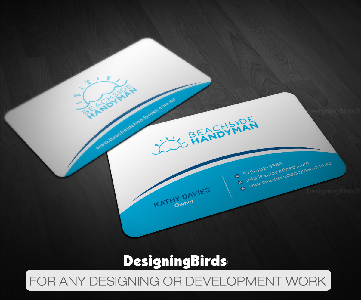 Design de Carte de Visite par Designing Birds pour Beachside Handyman | Design #23837045
