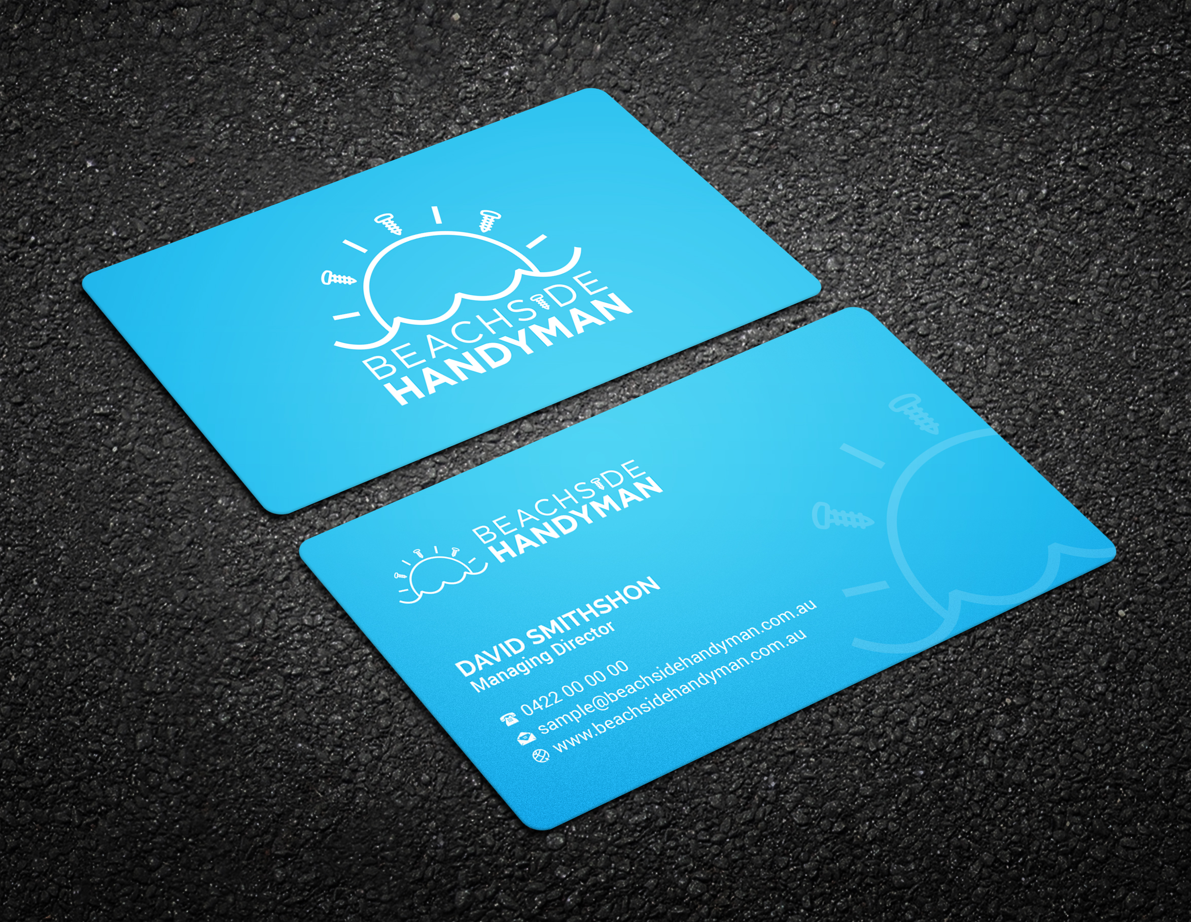 Design de Carte de Visite par R.design pour Beachside Handyman | Design #23837688