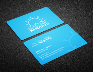 Beachside Handyman - Rounded Corner Double Sided Business Card | Business Card Design by R.design