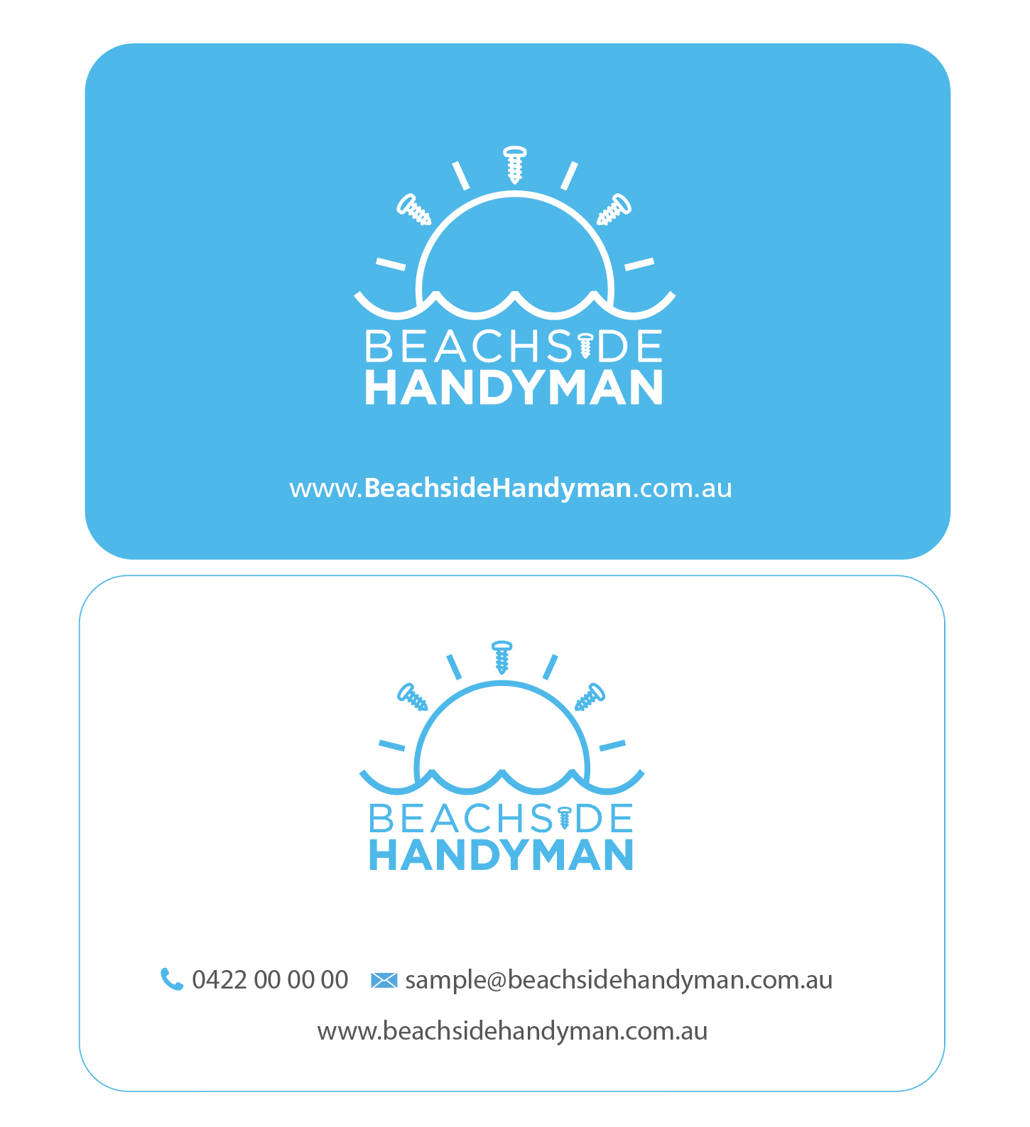 Design de Carte de Visite par maty 2 pour Beachside Handyman | Design #23839840