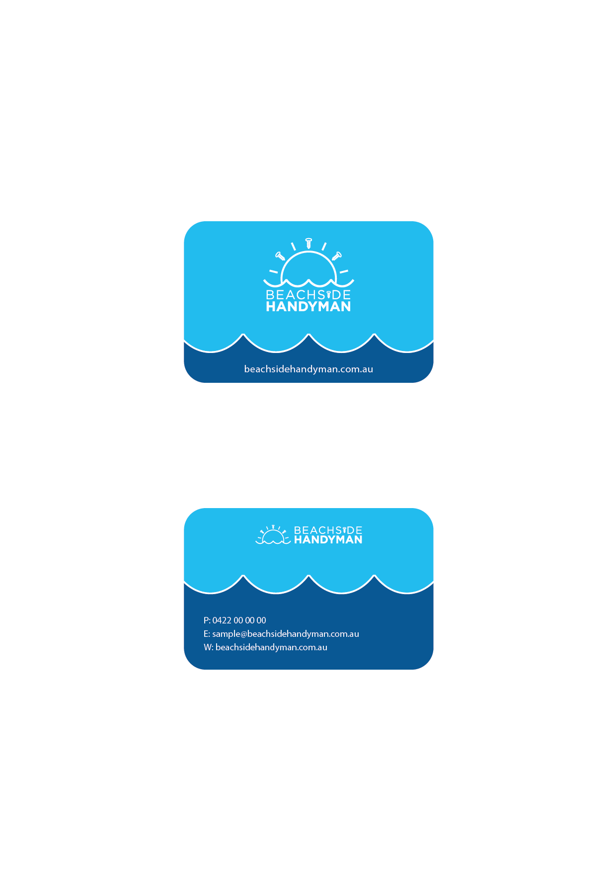 Visitenkarten-Design von MenaGraphics für Beachside Handyman | Design #23837436
