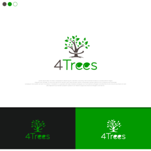 Logo Design by Zybs Graphics for 4Trees | Design: #23883161
