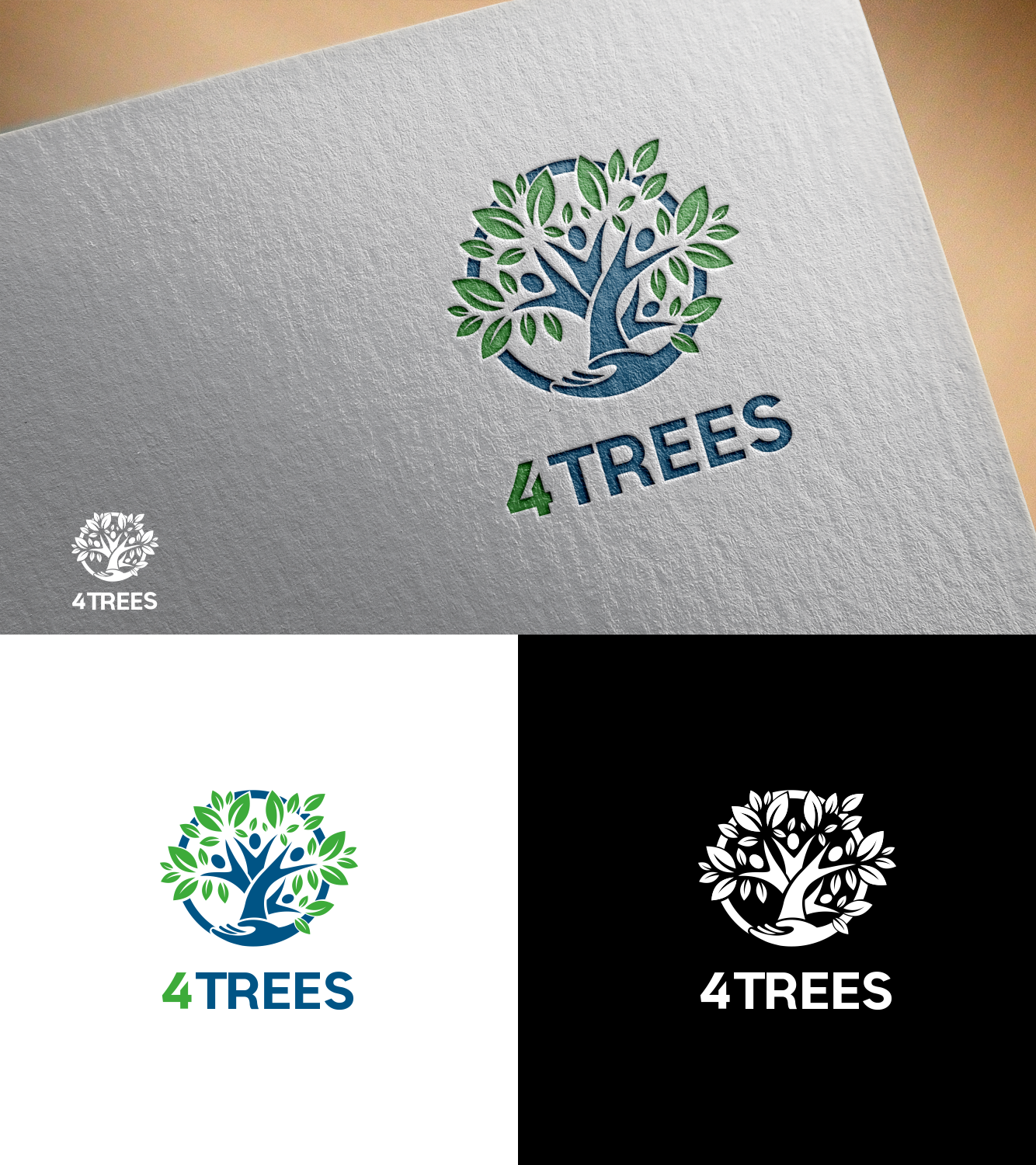 Logo Design by FRAYA DESIGN for 4Trees | Design #23882432
