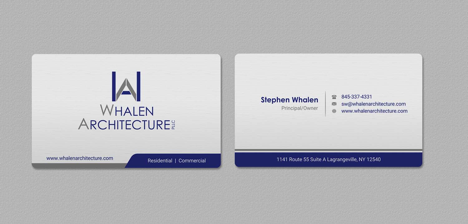 Business Card Design by INDIAN_Ashok for Whalen Architecture | Design #23844256