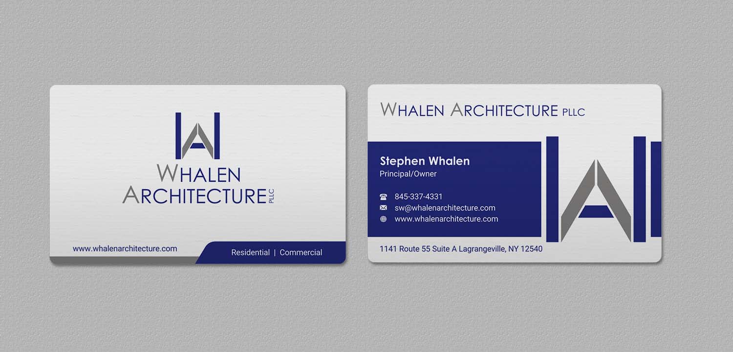 Diseño de Tarjeta de Presentación por INDIAN_Ashok para Whalen Architecture | Diseño #23844259