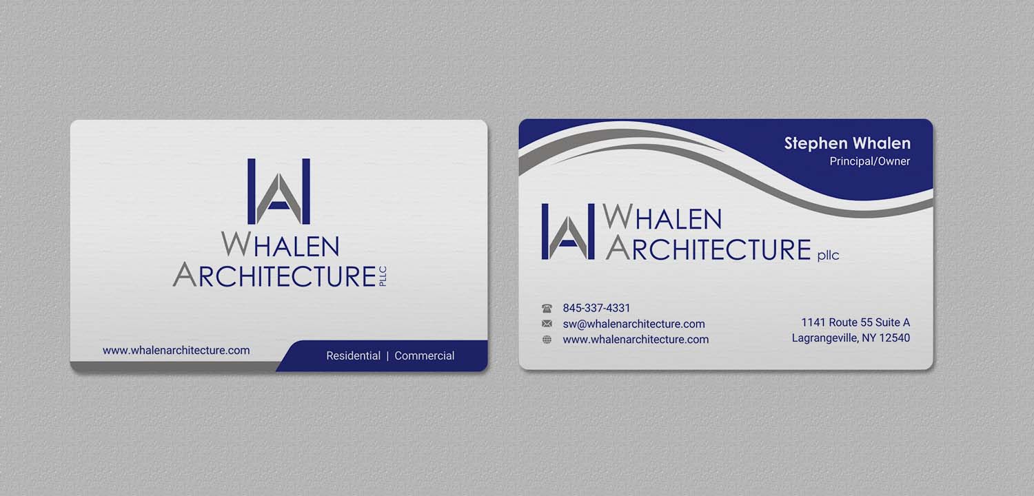Visitenkarten-Design von INDIAN_Ashok für Whalen Architecture | Design #23844260