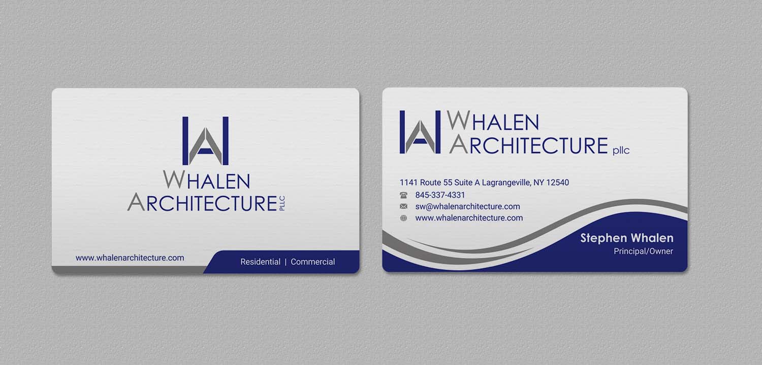 Business Card Design by INDIAN_Ashok for Whalen Architecture | Design #23844261