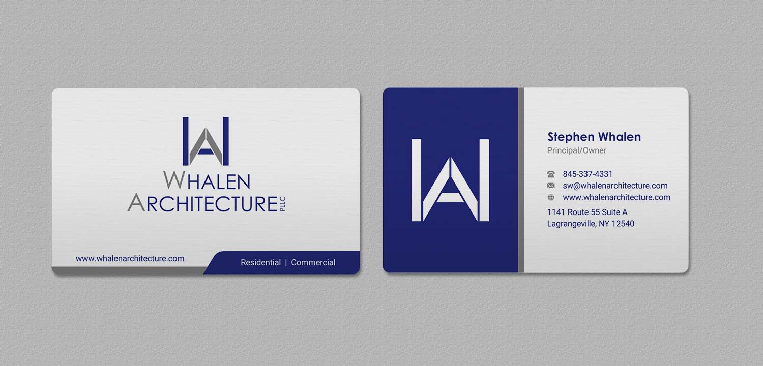 Business Card Design by INDIAN_Ashok for Whalen Architecture | Design #23844262