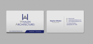 Business Card Design by INDIAN_Ashok for Whalen Architecture | Design: #23844263