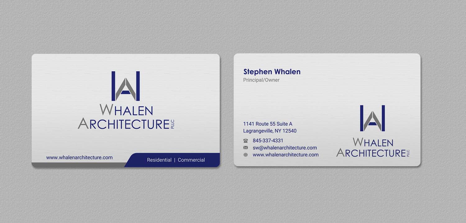 Business Card Design by INDIAN_Ashok for Whalen Architecture | Design #23844266